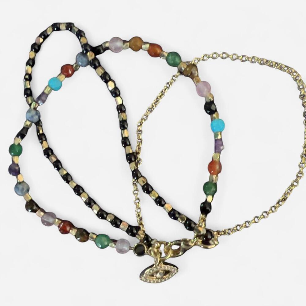 BaubleBar - Multi-Strand Beaded & Chain Evil Eye Bracelet - 6